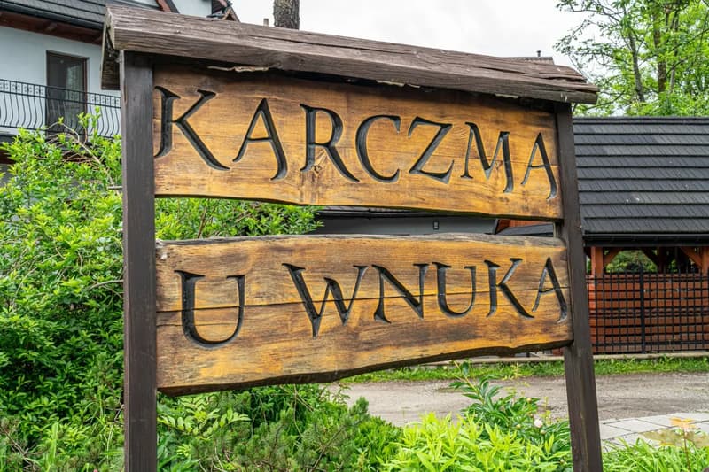 Budova Karczmy U Wnuka, nejstarší regionální hospoda v Zakopanem